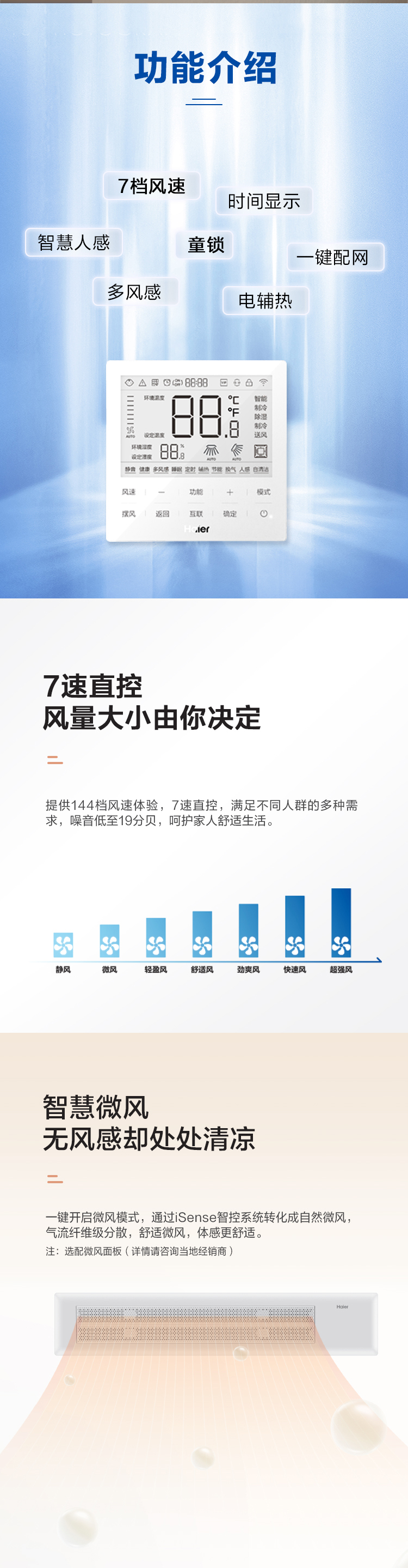 海爾中央空調(diào)線控器8